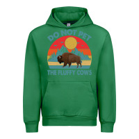 Emerald Do Not Pet The Fluffy Cows Vintage Urban Hoodie - trangStudio