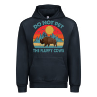 Navy Do Not Pet The Fluffy Cows Vintage Urban Hoodie - trangStudio