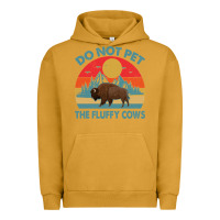 Pigment Peanut Butter Do Not Pet The Fluffy Cows Vintage Urban Hoodie - trangStudio