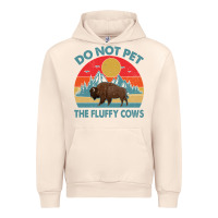 Sandshell Do Not Pet The Fluffy Cows Vintage Urban Hoodie - trangStudio