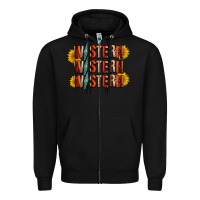 Black western sunflower Zipper Hoodie - RacoonDesign