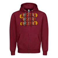 Burgundy western sunflower Zipper Hoodie - RacoonDesign