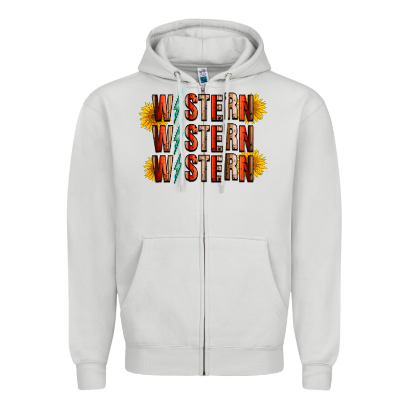 Western Sunflower Zipper Hoodie by RacoonDesign | Teevron