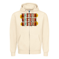 Sandshell western sunflower Zipper Hoodie - RacoonDesign