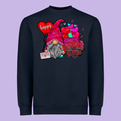 Happy Valentine's Day Heavyweight Sweatshirt Designed By Cowhidedigitalart