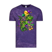 Cloud Purple mardi gras trex Vintage Tee - CowGirlArtShop