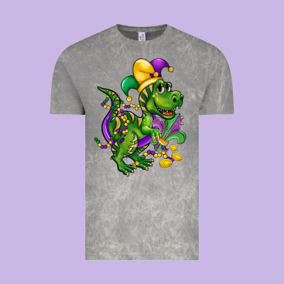 Mardi Gras Trex Vintage Tee Designed By Cowgirlartshop