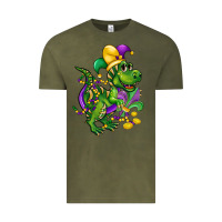 Vintage Olive mardi gras trex Vintage Tee - CowGirlArtShop