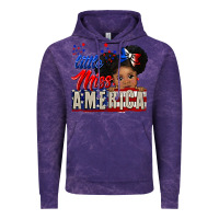 Cloud Purple little miss america black girl peekaboo Vintage Hoodie - CowGirlArtShop