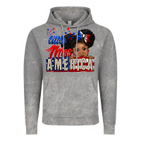 Little Miss America Black Girl Peekaboo Vintage Hoodie | Teevron