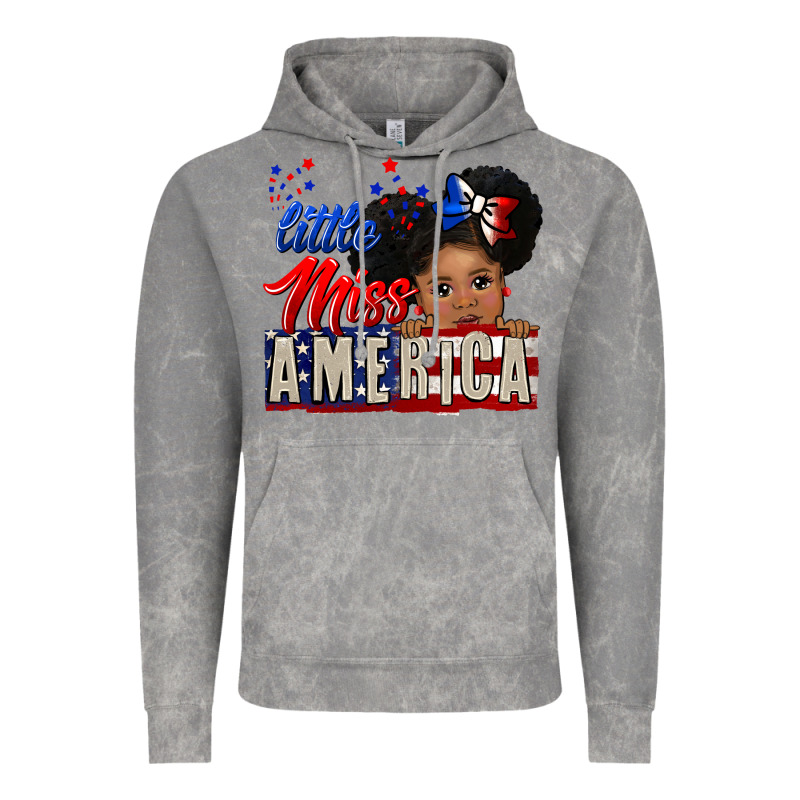 Little Miss America Black Girl Peekaboo Vintage Hoodie by CowGirlArtShop | Teevron