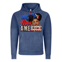 Vintage Denim little miss america black girl peekaboo Vintage Hoodie - CowGirlArtShop