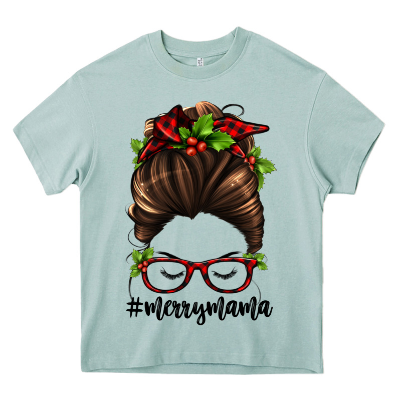 Christmas Merry Mama Heavy Core Tee by Jasminsmagicworld | Teevron