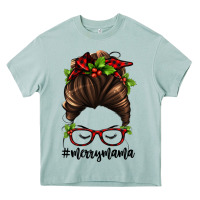 Arona christmas merry mama Heavy Core Tee - Jasminsmagicworld