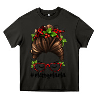 Asphalt christmas merry mama Heavy Core Tee - Jasminsmagicworld