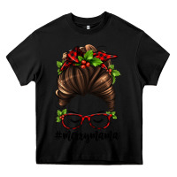 Black christmas merry mama Heavy Core Tee - Jasminsmagicworld