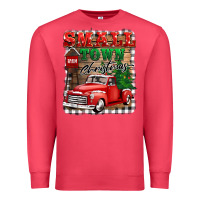 Cardinal small town christmas Premium Sweatshirt - BarkalooDesign