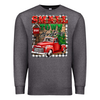 Charcoal Heather small town christmas Premium Sweatshirt - BarkalooDesign