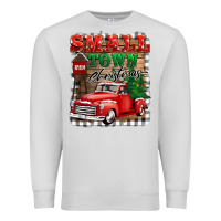 Dove Grey small town christmas Premium Sweatshirt - BarkalooDesign