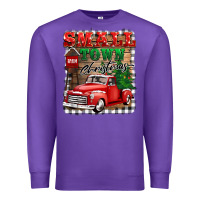 Purple small town christmas Premium Sweatshirt - BarkalooDesign