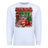 White small town christmas Premium Sweatshirt - BarkalooDesign
