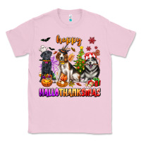 Bubblegum Pink happy hallothanksmas dogs Classic Tee - texasbilliewilder