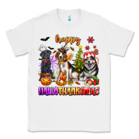 White happy hallothanksmas dogs Classic Tee - texasbilliewilder