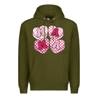Army Green mama candy hearts Premium Hoodie - LillyAllenDesigns