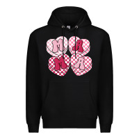 Black mama candy hearts Premium Hoodie - LillyAllenDesigns