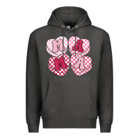 Charcoal Heather mama candy hearts Premium Hoodie - LillyAllenDesigns