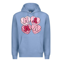 Colony Blue mama candy hearts Premium Hoodie - LillyAllenDesigns