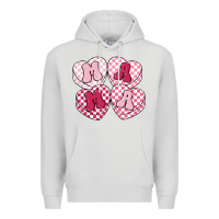 Dove Grey mama candy hearts Premium Hoodie - LillyAllenDesigns