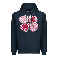Navy mama candy hearts Premium Hoodie - LillyAllenDesigns
