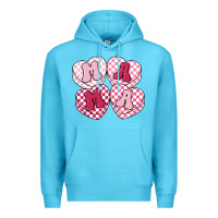 Ocean Blue mama candy hearts Premium Hoodie - LillyAllenDesigns