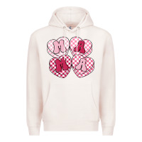 Pale Pink mama candy hearts Premium Hoodie - LillyAllenDesigns