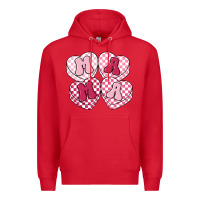 Red mama candy hearts Premium Hoodie - LillyAllenDesigns