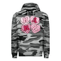 Slate Camo mama candy hearts Premium Hoodie - LillyAllenDesigns