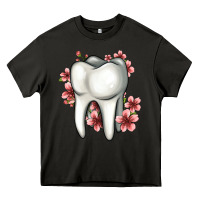 Asphalt floral tooth Heavy Core Tee - Jasminsmagicworld