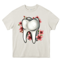 Floral Tooth Heavy Core Tee | Teevron