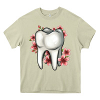 Mossy floral tooth Heavy Core Tee - Jasminsmagicworld