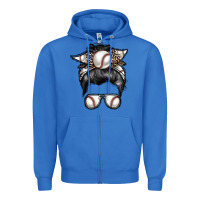 True Royal baseball mom Zipper Hoodie - RacoonDesign