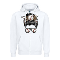 Baseball Mom Zipper Hoodie | Teevron