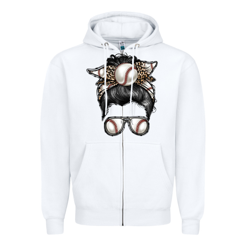 Baseball Mom Zipper Hoodie by RacoonDesign | Teevron