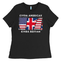 Black Kinda American Kinda British  Dual Citizenship Ladies Tee - trangStudio
