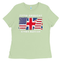 Matcha Kinda American Kinda British  Dual Citizenship Ladies Tee - trangStudio