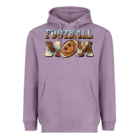 Lavender football mom football smiley face Heavyweight Hoodie - BarkalooDesign