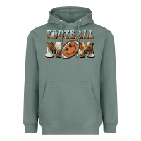 Sage football mom football smiley face Heavyweight Hoodie - BarkalooDesign