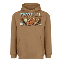 Toasted Coconut football mom football smiley face Heavyweight Hoodie - BarkalooDesign
