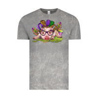 Cloud Rock mardi gras pig Vintage Tee - CowGirlArtShop