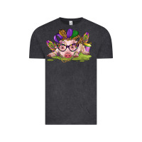 Vintage Black mardi gras pig Vintage Tee - CowGirlArtShop